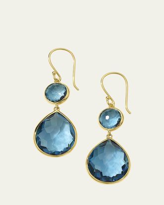 Ippolita Rock Candy Snowman Teardrop Earrings in 18K Gold