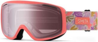 Smith Rally Cylindrical Carbonic-X Small Frame Snow Goggles in Flare Flora /Ignitor Mirror at Nordstrom