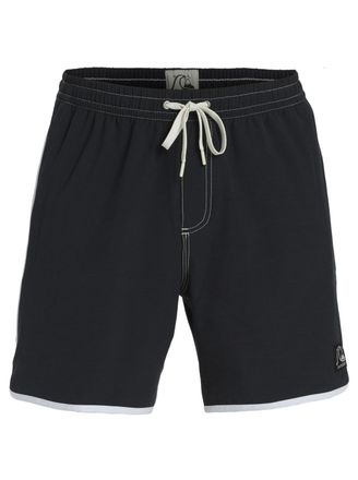 Quiksilver Boardshorts QUIKSILVER Original Scallop 17, Herren, Gr. XS, schwarz, 46% Polyester, 40% Polyester, 8% Elasthan, 6% Baumwolle, Hosen Boardshorts