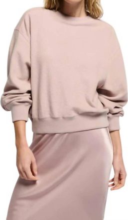 Nation Ltd Autumn Brushed Sweatshirt In Whisper