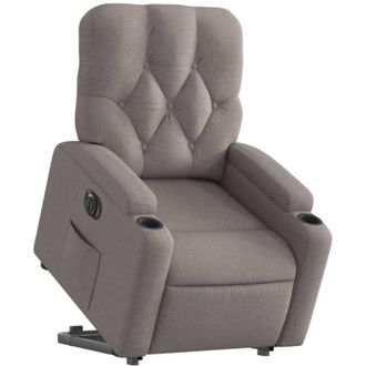 vidaXL Vidaxl - Sill&oacute;n El&eacute;ctrico Reclinable Elevable De Tela Gris Taupe