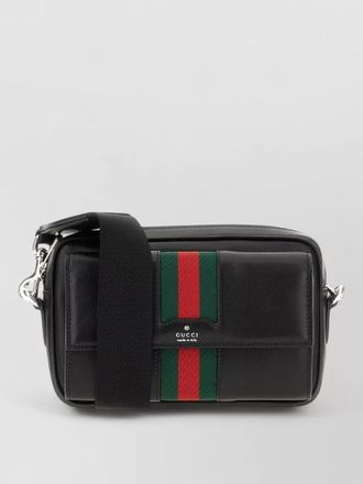 Gucci leather crossbody belt bag adjustable strap