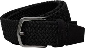 HUGO BOSS Black Braided Buckle Belt