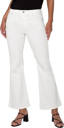 Liverpool L.A. Hannah Flare With Seaming Womens Clothing Bone White : 16 30, Cotton/Lycra/Modal