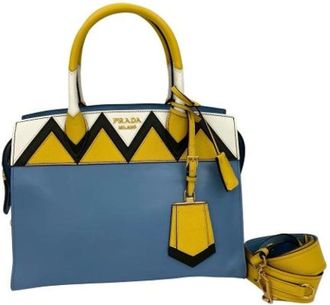 Prada Pre-owned Handbags, female, Blue, Size: ONE SIZE Pre-owned Leather prada-bags