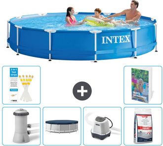 Intex Piscina Con Estructura Redonda - 366x76 Cm - 7-piezas S301
