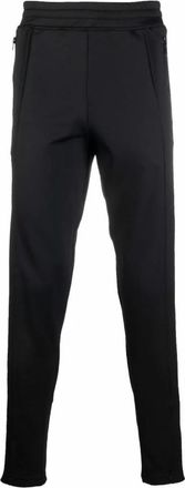 Moschino Logo-tape trainingsbroek met smalle pasvorm - Heren - Sweatpants - Zwart - M - Katoen - Broeken