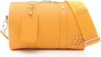 Louis Vuitton Saffron Yellow Leather Shoulder Bag (Pre-Owned)