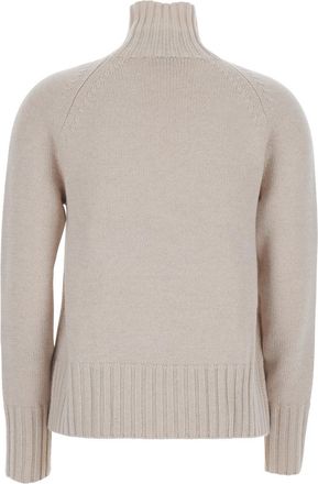 Max Mara Womens Sweater Mantova White Wool-Cashmere Tops Top