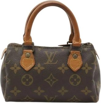 Louis Vuitton Pre-owned Mini Bags, female, Brown, Size: ONE SIZE Pre-owned Mini Speedy Handbag
