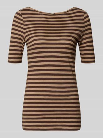 Marc O'Polo Regular Fit T-Shirt aus reiner Baumwolle in Mittelbraun, Gr&ouml;&szlig;e XXL