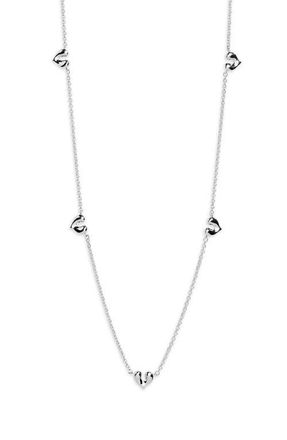 Missoma Molten Heart Mini Charm Choker in Silver at Nordstrom