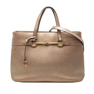 Gucci Pre-owned Gucci Leather Bright Bit Satchel 3CTJYHYSLZQ9V0ZO