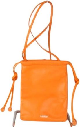 Burberry Pre-owned Cross Body Bags, female, Orange, Size: ONE SIZE Pre-owned Leather Shoulder Bag