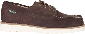 Sebago Dark Brown Askookfield Hand-Stitched Suede Moccasin Loafers