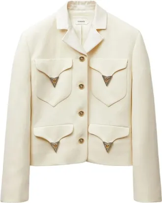 Versace Donna, Giacche, Bianco, S, new