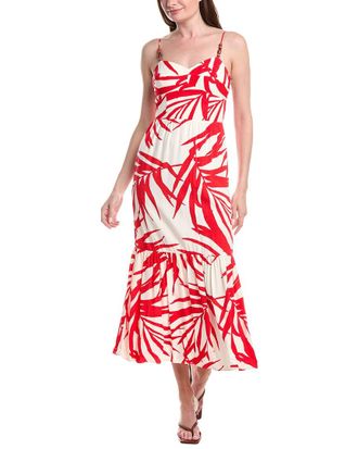 Adrianna Papell Tiered Midi Dress