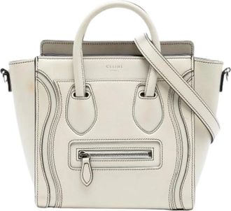 Celine Pre-owned Handbags, female, White, Size: ONE SIZE Pre-owned The Luggage Tote