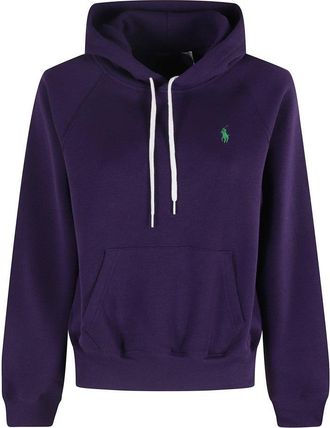 Polo Ralph Lauren Custom Drawstring Hood Sweatshirt With Ribbed Cuffs