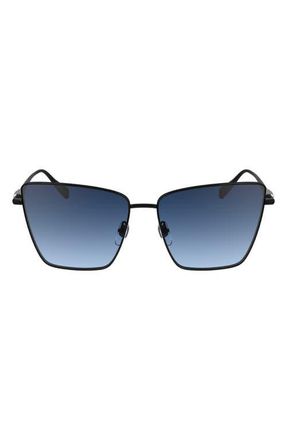 Longchamp 55mm Gradient Square Sunglasses in Black at Nordstrom