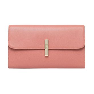 Furla Tassen, Dames, Roze, ONE Size, Leer, Iride Clutch