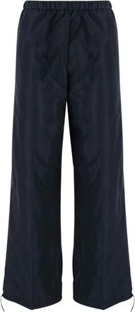 Aspesi Broeken, Dames, Blauw, M, Wide Broeken