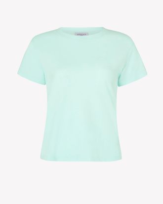 Serena Bute Cotton Short Sleeve T-Shirt - Aqua