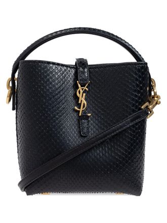 Saint Laurent Mini Le 37 bucket-tas - Zwart