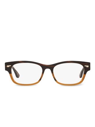 Oliver Peoples Occhiali Denton rettangolari - Marrone