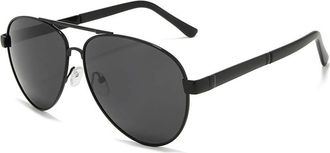 Generic Polarized Sunglasses for Men, Retro Design, Double Beam Skeleton, Effectively Block Strong Light, Ideal for Driving and Fishing, Travel Ready