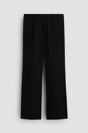 H&M Bootcut-Hose aus Wollmix - Schwarz
