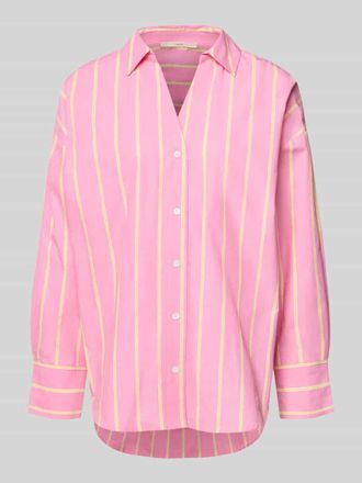 Lanius Lanius Relaxed Fit Hemdbluse mit V-Ausschnitt in Pink, Gr&ouml;&szlig;e 34