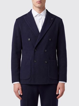 Lardini Jacket Men color Blue