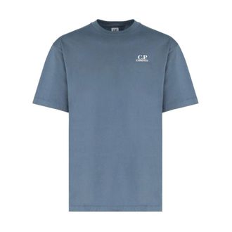 C.P. Company 30/1 Jersey Short Sleeve British Sailor T-Shirt - male - C.P. Company - T-Shirts - Blue - 2XL - Tops