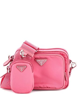 Prada Re-Edition 2005 Camera Bag Tessuto with Saffiano Leather Mini crossbody bag - Pink