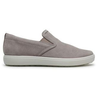 Ecco Ecco Soft 7 470493 Leather Womens Comfort Shoes - Grey Rose Powder - Size:UK 6.5-7