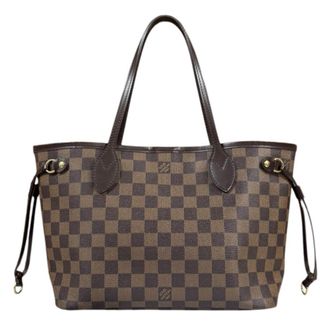 Louis Vuitton Brown Damier Canvas Pouch Tote Bag (Pre-Owned)