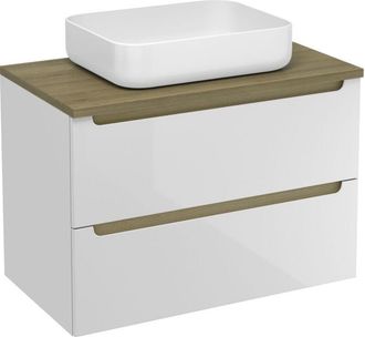 Puma Mobile bagno Natural Stilla 80x60x45 cm bianco (STILLAD08057DBK) - Naturel