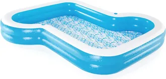 Bestway Piscina Hinchable Autoportante Infantil 305x274x46 Cm 2 Posavasos Dise&ntilde;o Mosaico Edad Mayores De 6 A&ntilde;os