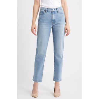 Frame Denim The Borrowed Mid Rise Boyfriend Jeans in Birdie at Nordstrom, Size 34
