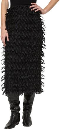 Lafayette 148 New York Ribbon Embellished Straight Skirt
