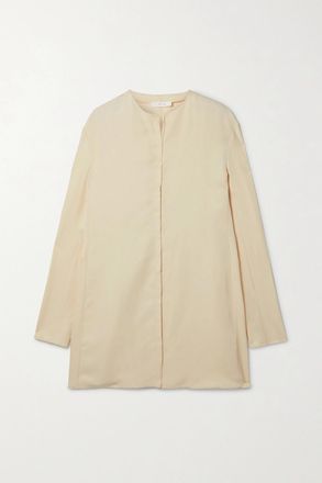 The Row Blusa In Twill Berilla - Neutri