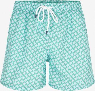 Fedeli Badeshorts Schildkr&ouml;tenprint Madeira
