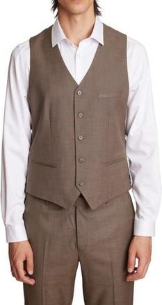 Paisley & Gray Eaton Modern Fit Vest in Dark Khaki Shark at Nordstrom Rack, Size Xx-Large