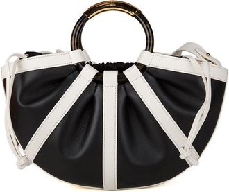 Coccinelle Shell Bicolor Handtas van soepel leer