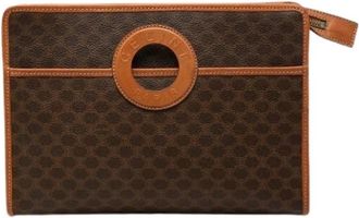 Celine Pre-owned Vintage Clutch - Dames - Vintage Clutch - Bruin - ONE Size - Vintage