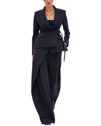 BGL Fashion 2pc Wool-Blend Jacket & Pant Set