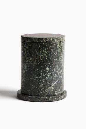H&M Teelichthalter aus Marmor mit Deckel - Green