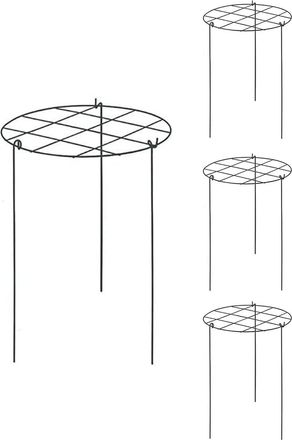 No Brand Soportes Y Anillos Para Peon&iacute;as Soportes Y Anillos Para Plantas, Flores Y Plantas De Jard&iacute;n, Estructura Met&aacute;lica Resistente De 4 Niveles