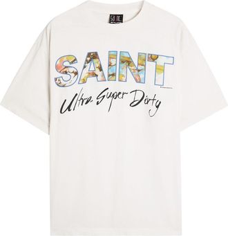Saint Mxxxxxx Saint Mxxxxxx Ultra Super Dry Printed Cotton T-shirt - White - Xxl